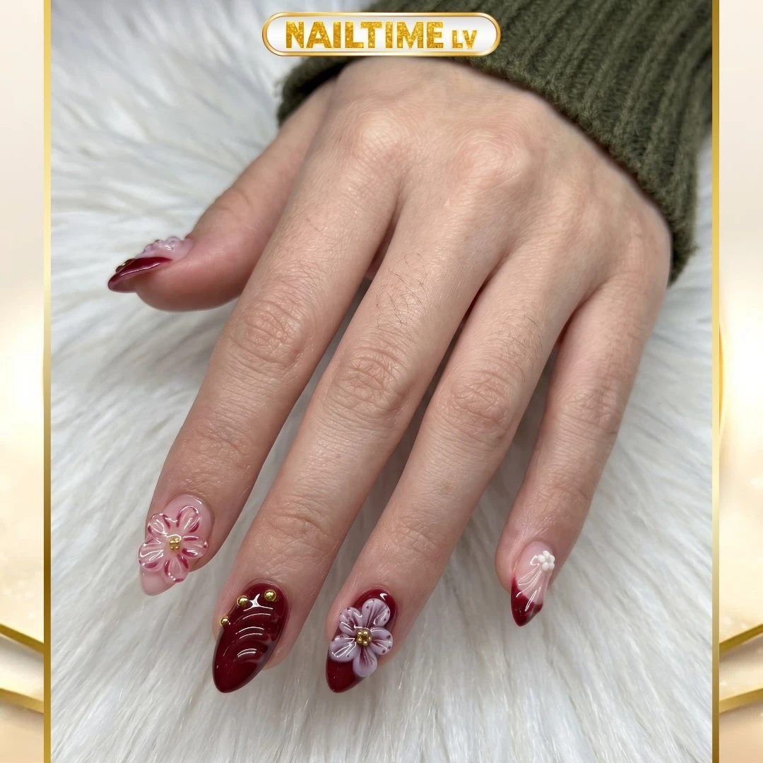 September-inspired nail art